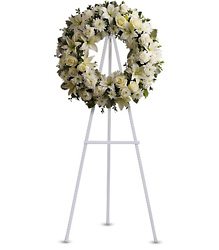 Serenity Wreath from Visser's Florist and Greenhouses in Anaheim, CA